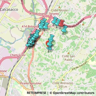 Mappa Strada di Fosso Paradiso, 66100 Chieti CH, Italia (0.79111)