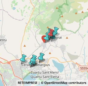 Mappa Via Piersanti Mattarella, 09040 Maracalagonis CA, Italia (3.08286)