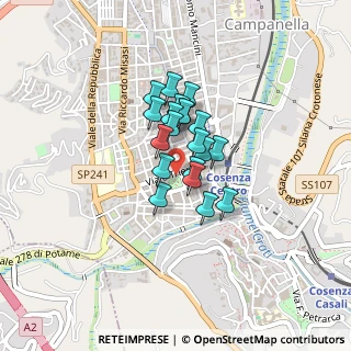 Mappa Viale Trieste, 87100 Cosenza CS, Italia (0.276)