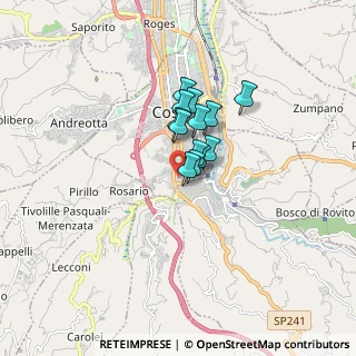 Mappa Via del Cadore, 87100 Cosenza CS, Italia (1.01923)