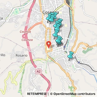 Mappa Via del Cadore, 87100 Cosenza CS, Italia (0.91769)