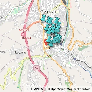 Mappa Via del Cadore, 87100 Cosenza CS, Italia (0.654)