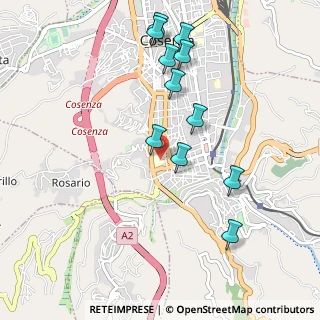 Mappa Via del Cadore, 87100 Cosenza CS, Italia (1.12)