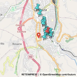 Mappa Via del Cadore, 87100 Cosenza CS, Italia (0.705)