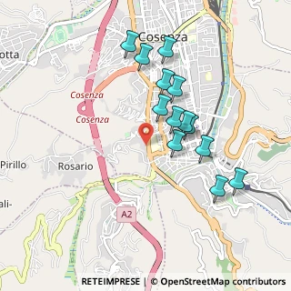 Mappa Via Gabriele e Guido Pizzuti, 87100 Cosenza CS, Italia (0.93692)
