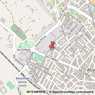 Mappa Via Giuseppe Verdi, 4, 09032 Assemini CA, Italia, 09032 Assemini, Cagliari (Sardegna)