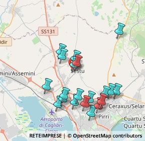 Mappa Via Martiri D'Italia, 09028 Sestu CA, Italia (4.0775)
