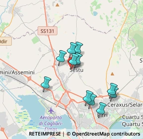 Mappa Via Martiri D'Italia, 09028 Sestu CA, Italia (3.41)