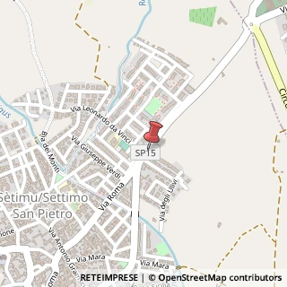 Mappa Via San Salvatore, 114, 09040 Settimo San Pietro CA, Italia, 09040 Settimo San Pietro, Cagliari (Sardegna)