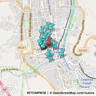 Mappa Via Trento, 87100 Cosenza CS, Italia (0.205)