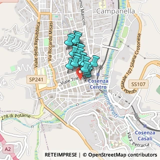 Mappa Via Trento, 87100 Cosenza CS, Italia (0.264)