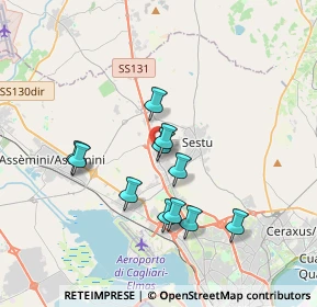 Mappa SS 131 ex km 9, 09028 Sestu CA, Italia (3.42455)