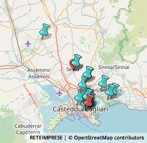 Mappa Via Evangelista Torricelli, 09028 Sestu CA, Italia (7.494)