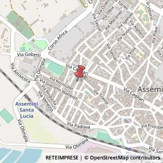 Mappa Via Bologna, 8, 09032 Assemini, Cagliari (Sardegna)