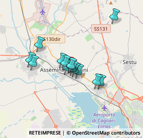 Mappa Via Pio IX, 09032 Assemini CA, Italia (2.69071)