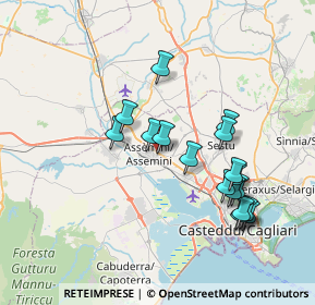 Mappa Via Pio IX, 09032 Assemini CA, Italia (7.75412)