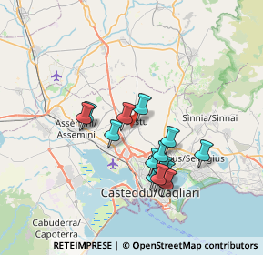 Mappa Via Molinari, 09028 Sestu CA, Italia (6.64786)