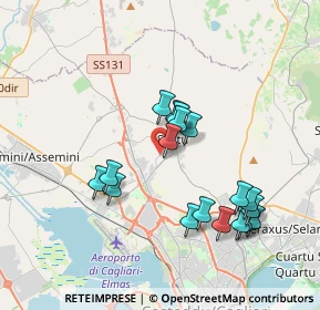 Mappa Via Molinari, 09028 Sestu CA, Italia (3.835)