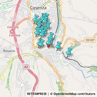 Mappa Piazza Francesco Crispi, 87100 Cosenza CS, Italia (0.828)