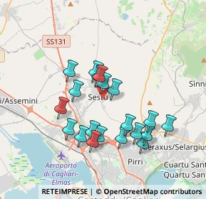 Mappa Vico II Bruxelles, 09028 Sestu CA, Italia (3.5235)