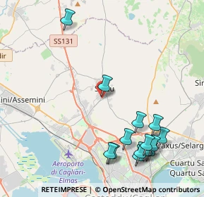 Mappa Via Newton, 09028 Sestu CA, Italia (5.44357)