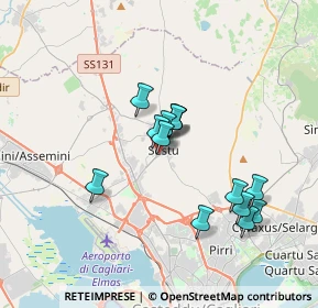 Mappa Via Newton, 09028 Sestu CA, Italia (3.215)