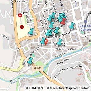 Mappa Piazza della Riforma, 87100 Cosenza CS, Italia (0.252)