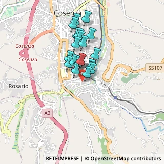 Mappa Via Davide Andreotti, 87100 Cosenza CS, Italia (0.744)