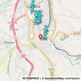Mappa Via Davide Andreotti, 87100 Cosenza CS, Italia (1.09909)
