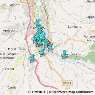 Mappa Via Alfonso Salfi, 87100 Cosenza CS, Italia (1.24875)
