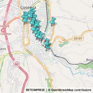 Mappa Via Alfonso Salfi, 87100 Cosenza CS, Italia (1.1055)
