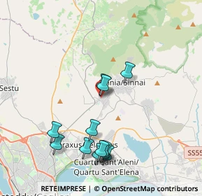 Mappa Via Giuseppe Garibaldi, 09040 Settimo San Pietro CA, Italia (4.325)