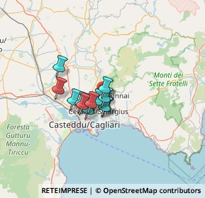 Mappa Via Giuseppe Garibaldi, 09040 Settimo San Pietro CA, Italia (8.33333)
