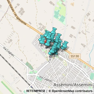 Mappa Via Cipro, 09032 Assemini CA, Italia (0.20714)