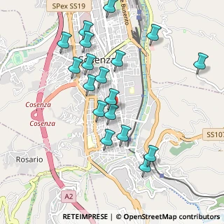 Mappa Via Neghelli, 87100 Cosenza CS, Italia (1.08722)
