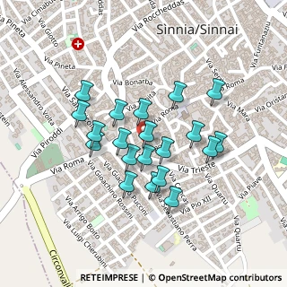 Mappa Via Roma, 09048 Sinnai CA, Italia (0.202)