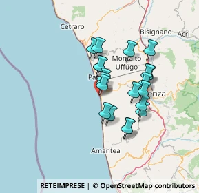 Mappa Via Lungomare Sud, 87038 San Lucido CS, Italia (11.7175)