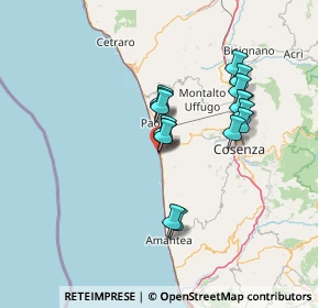 Mappa Via Lungomare Sud, 87038 San Lucido CS, Italia (12.70875)