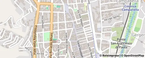Mappa Cosenza