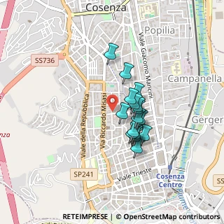 Mappa Via Domenico Frugiuele, 87100 Cosenza CS, Italia (0.33188)