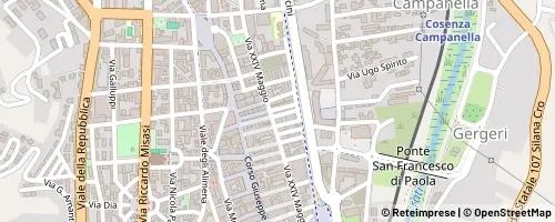 Mappa Cosenza