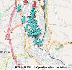 Mappa Via Don Giovanni Minzoni, 87036 Rende CS, Italia (0.7285)