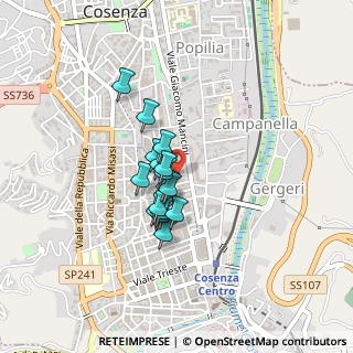 Mappa Via Don Giovanni Minzoni, 87100 Cosenza CS, Italia (0.30313)