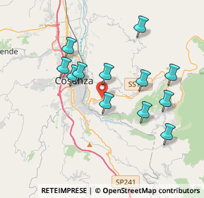 Mappa SS107, 87100 Cosenza CS, Italia (3.8625)