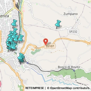 Mappa SS107, 87100 Cosenza CS, Italia (1.7565)