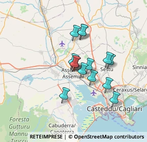 Mappa Via Sarrabus, 09032 Assemini CA, Italia (5.57)