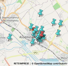 Mappa Via Sarrabus, 09032 Assemini CA, Italia (1.4325)