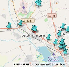 Mappa Via Sarrabus, 09032 Assemini CA, Italia (6.1475)