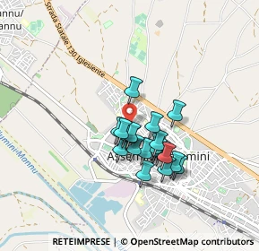 Mappa Via Olbia, 09032 Assemini CA, Italia (0.688)