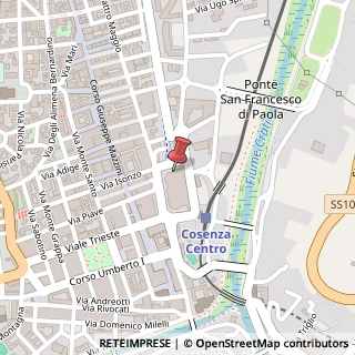 Mappa Piazza Giacomo Mancini, 33, 87100 Cosenza, Cosenza (Calabria)